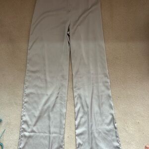 Daisy Light Gray Elastic Waist Pants